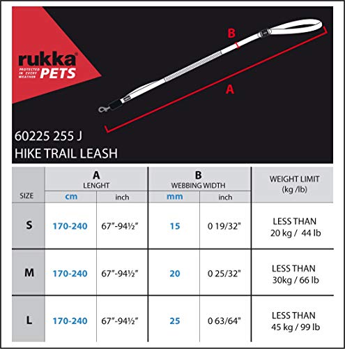 Rukka Pets Laufleine, Grau, M