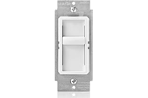 Leviton SureSlide Dimmer Switch for Dimmable LED, Halogen and Incandescent Bulbs, 6672-1LW