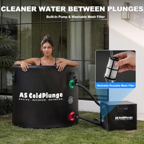 Image of AS ColdPlunge 1 /3 HP Ice Bath Chiller & 120 Gal Cold Plunge Tub Kit