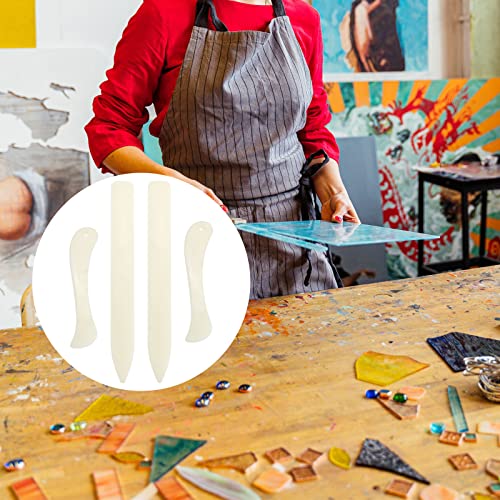 4 pcs stained glass tools stained glass supplies plastic fid burnisher foiler holder for flat stained glass work diy handicrafts