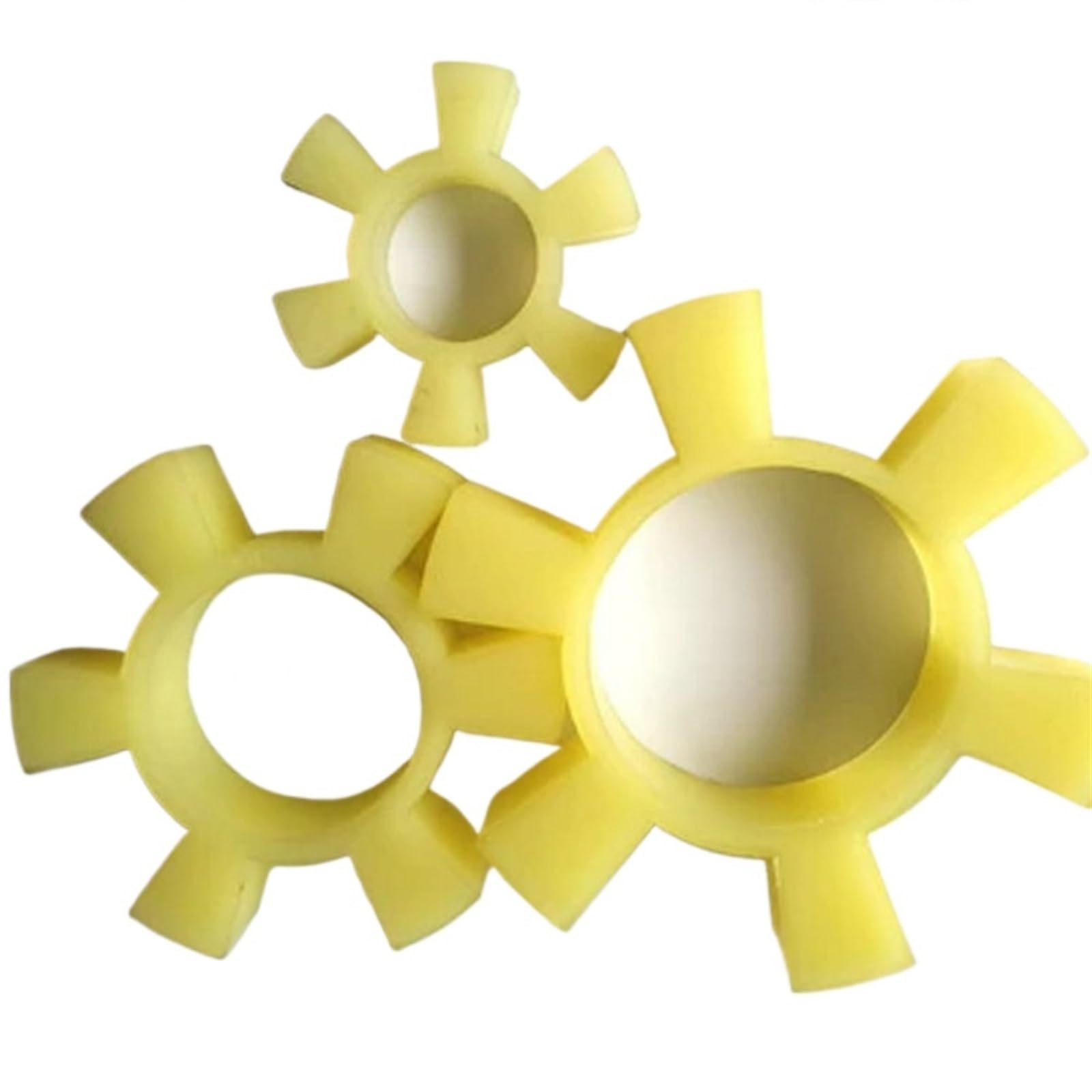 10 piezas de almohadilla de poliuretano tipo T, anillo elástico hexagonal, cojín de acoplamiento for bomba de agua, almohadilla for rueda, bloque elástico de goma Eje ajustable(T108)