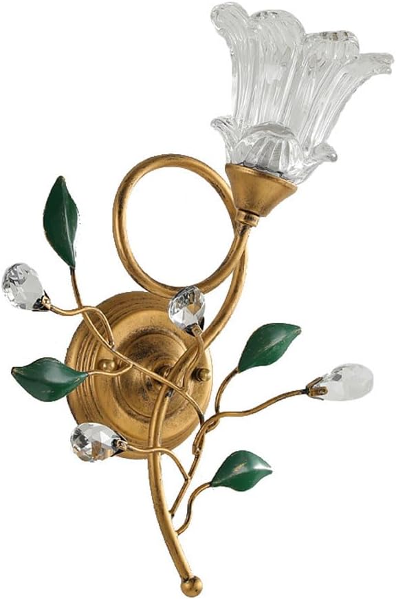 Modern Gold Bedroom Wall Sconce Mid Century Vintage Milk Glass Wall Light 2-Light French Style Hallways Branch Luxury Wall Art Lamp Home Decor Mini Wall Mounted Light for Entrance Porch