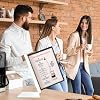 Leviatan 10 Piece Display Board System - Display Panel - A4 Presentation Films, Foldable Film - Robust Frame Construction, for Office, Production & Supermarket, Multicoloured