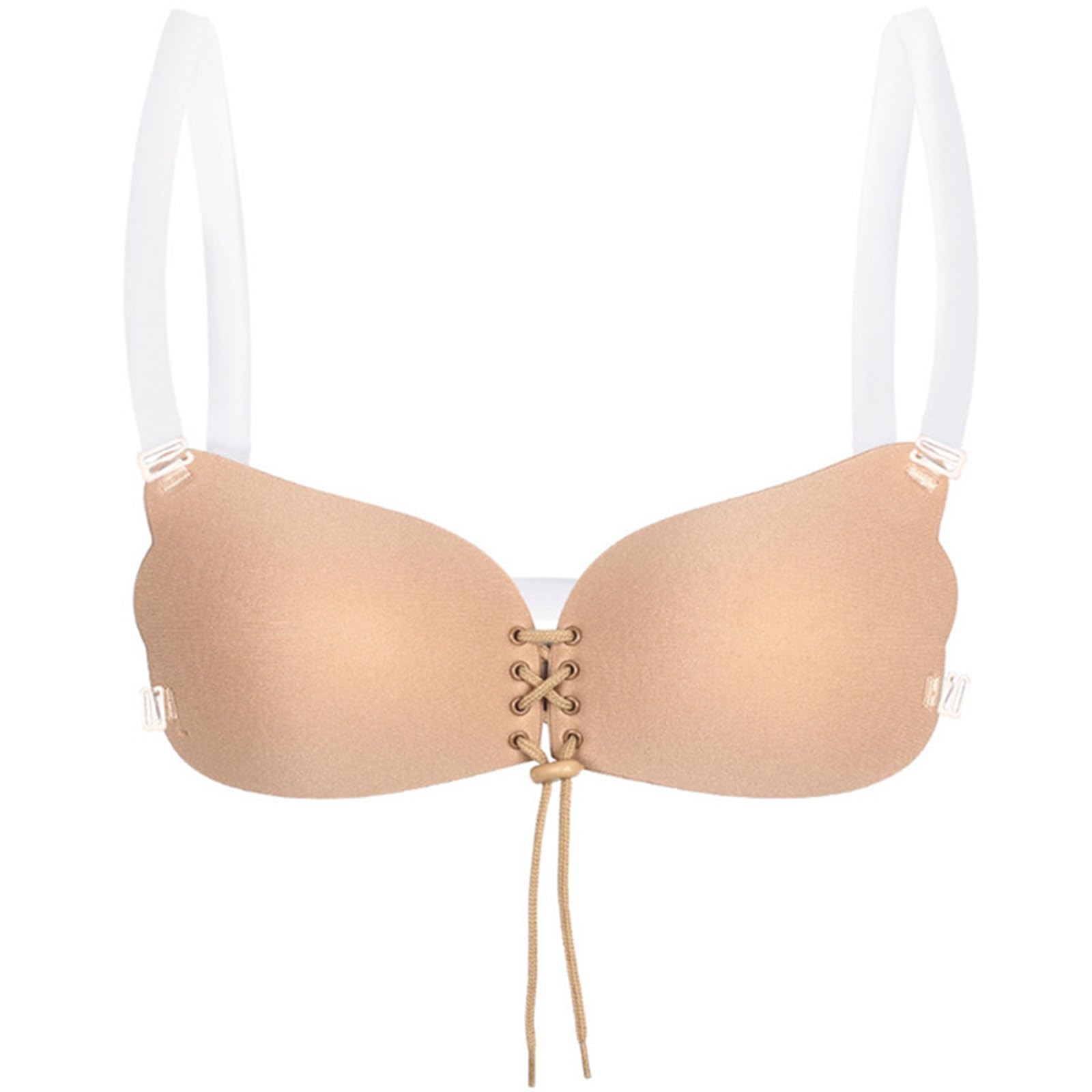 Rdxanc Women's Df Sticky Backless Push Up Bras Strapless Adhesive Bra Reusable Silicone Bra Invisible Lifting Adhesive Bra For
