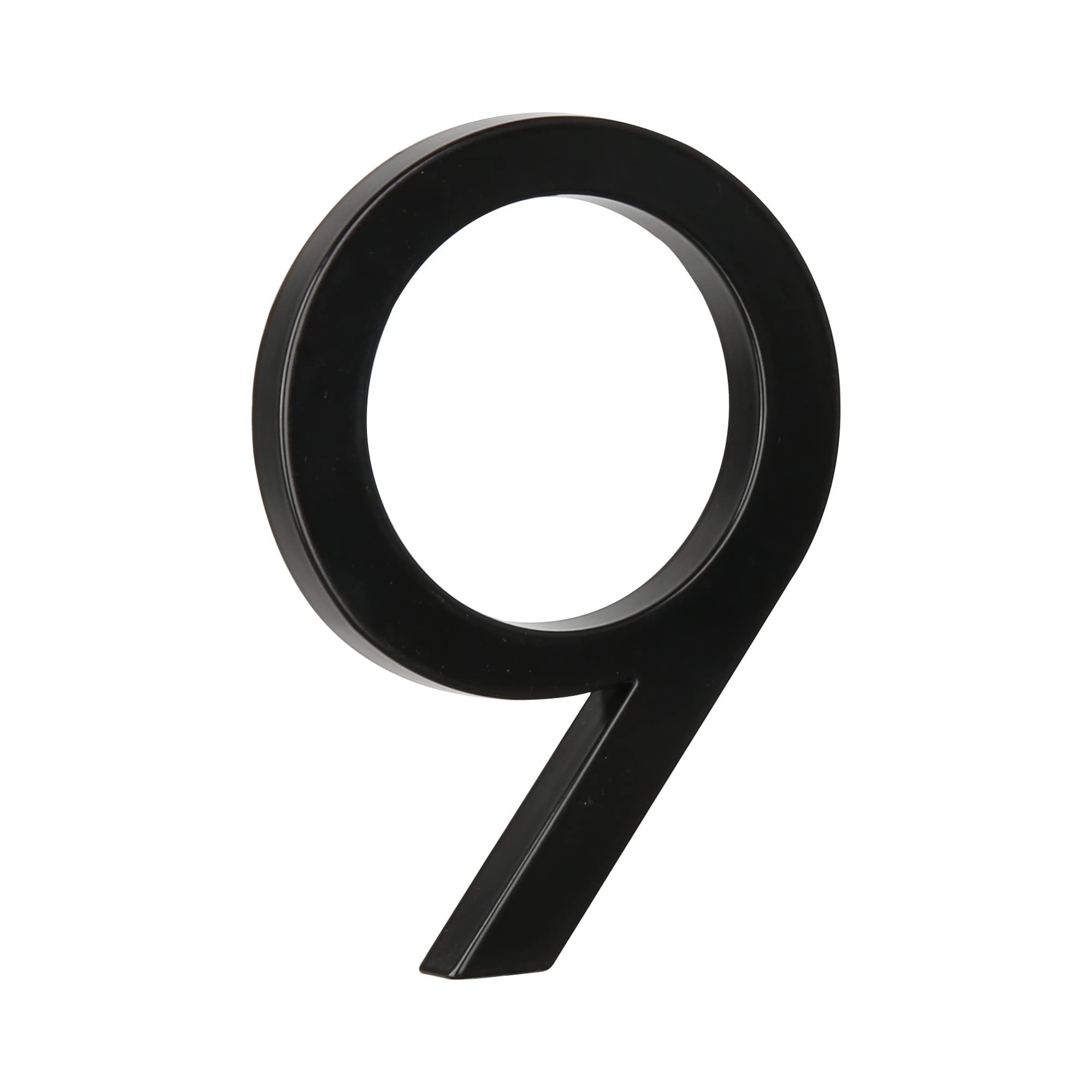 HASWARE 5" Floating House Number for Outside Zinc Alloy Modern Outdoor Address Sign for Yard Street and Mailbox Address Numbers and Letters for House (9