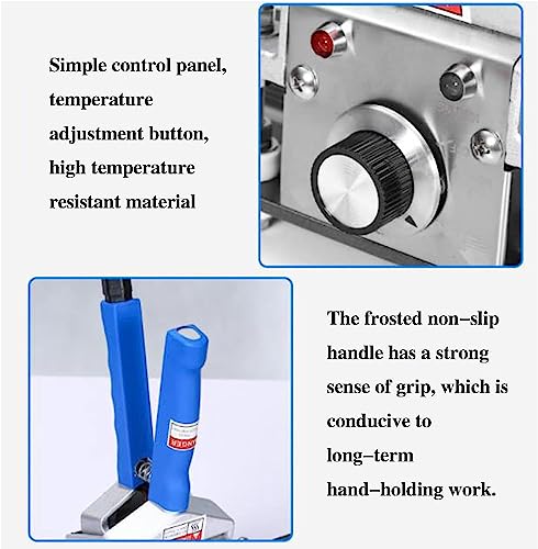 Sellador térmico portátil de temperatura ajustable para bolsas de aluminio, ideal para almacenamiento de alimentos, sellado al vacío, uso en cocina, compacto y fácil de usar