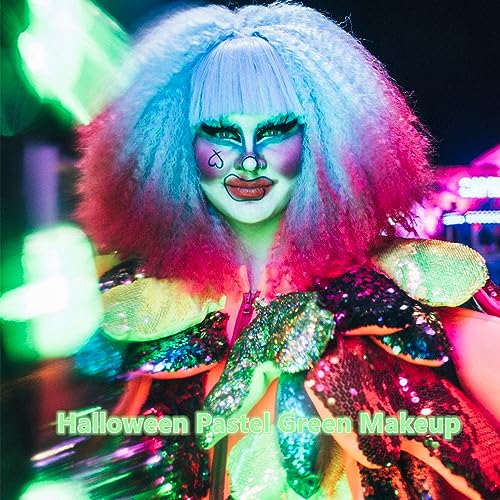 image for Go Ho Pastel Green Body Paint Washable(2.37oz/pc),Water Based Cream Pa