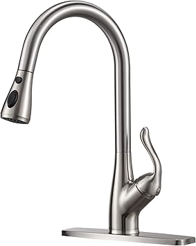 Brushed nickel kitchen sink