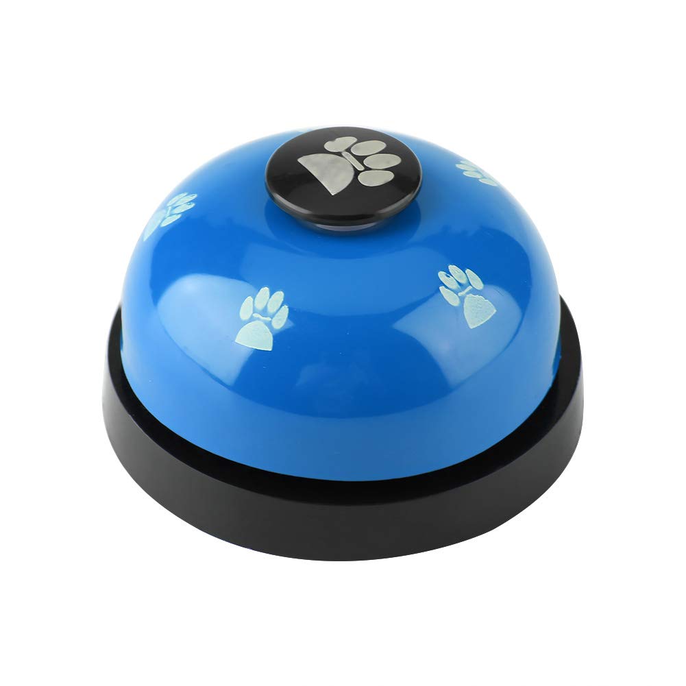 Campane di addestramento dell'animale Domestico, Ferro Robusto Resistente Durevole Simpatico Cartone Animato Campana del Cane Cucciolo di Cane Campane di addestramento vasino Doggy(Blu)