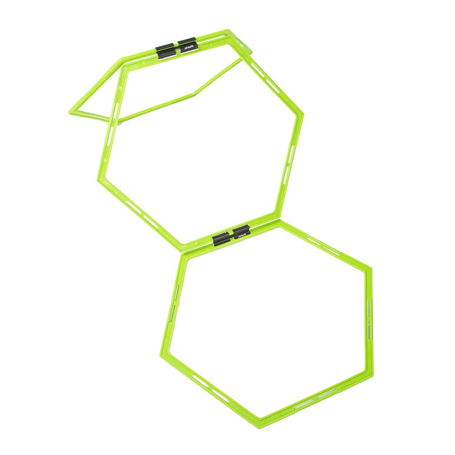 VirtuFit Hexagon Agility Grid - Speedleiter - 6 Stück - Inklusive Aufbewahrungstasche