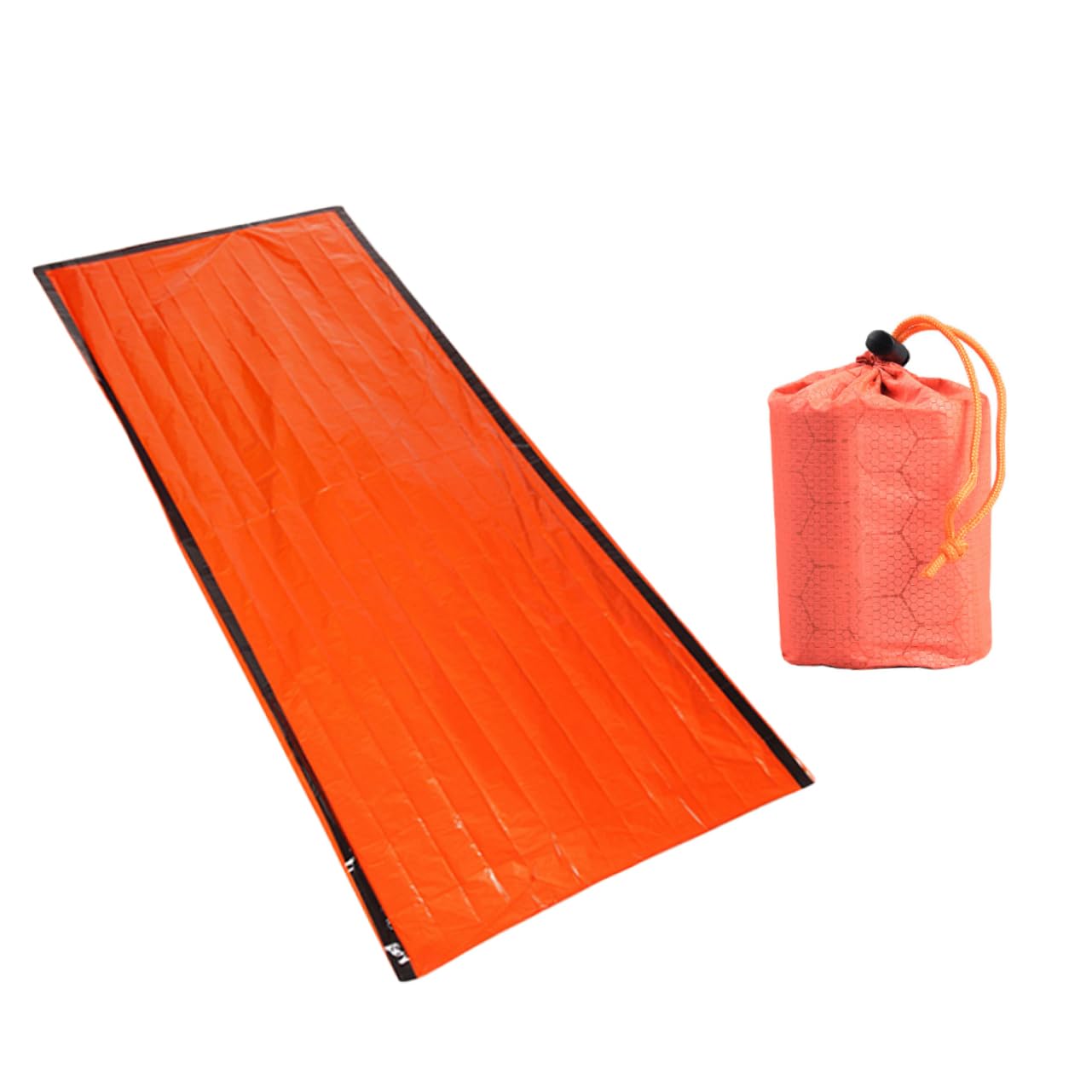 GOOHOCHY Aluminum Film Sleeping Bag for Outdoor Multipurpose Emergency Blanket Poncho Compact Storage Sack Random Style