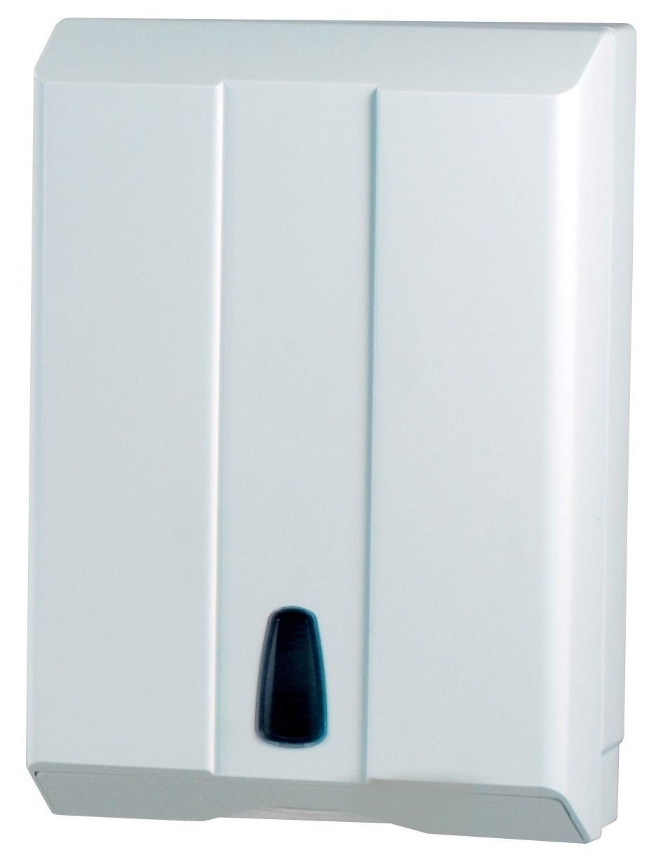Marplast MP 788 Dispenser Asciugamani Carta Per Parete | Capacità 500 Pezzi | Z-Piegato | Plastica Trasparente/Bianco | Dimensioni 45x10.5x29 Cm - 5