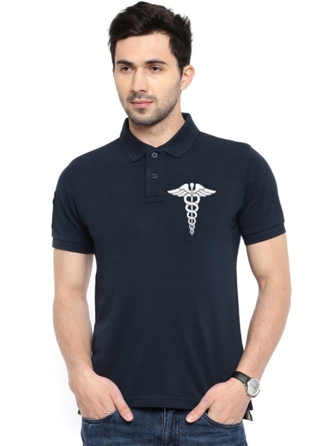 Men's Doctor T-Shirt Mehroon 100% Cotton t-Shirts Men-picture-52