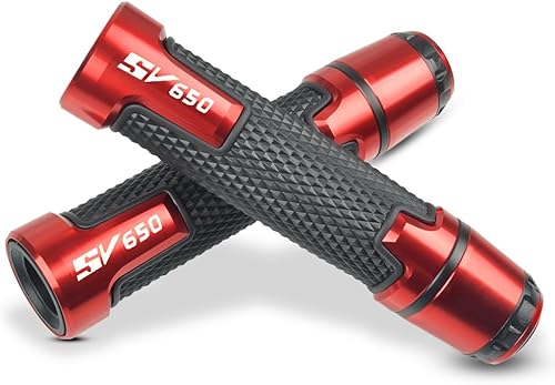 Miniatura 7 de Juego de 2 extremos de agarre para manillar de motocicleta, compatibles con S.uzuki SV650 SV 650 SV650X SV650S Vstrom DL650 DL1000 (0.866 in 78