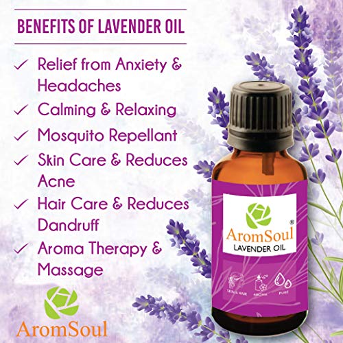 Image of Premium Lavender Essential Oil 30 ml - 100% Pure & Natural Therapeutic Grade For Relaxation, Sleep, Aromatherapy, Hair Growth & Skin Care