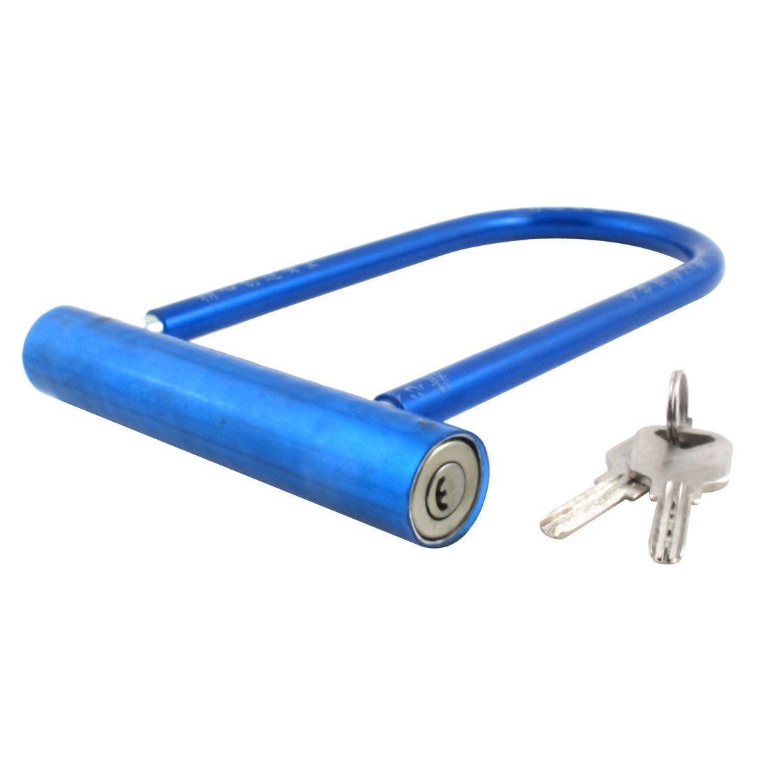 Aexit Motorcycle Bicycle Security Blue Plastic Coated Alloy U Shape Lock w 2 Keys (dca02ce9cc58abc7abb2dd0909513f8d)