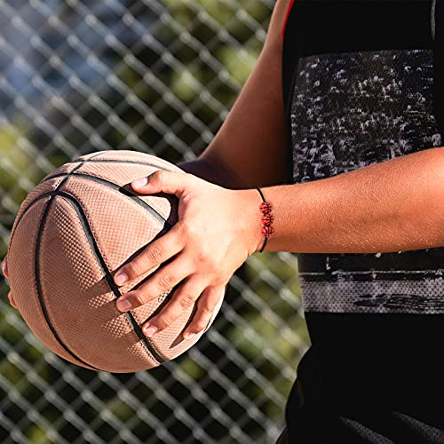 12 Pcs Basketball Charm Bracelets Basketball Wristbands Basketball Beads Bracelet Adjustable Inspirational Sport Ball Bracelet With Charm For Teens Adults Sport Birthday Party Gift Favors For Team #TOP4