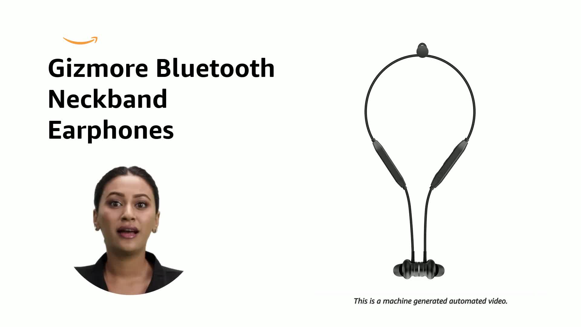 Gizmore MN204 Bluetooth Wireless in Ear Earphones with Mic (Black