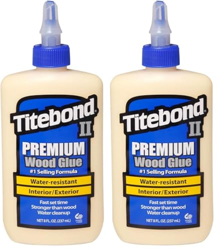 5003 II Premium Wood Glue, 8-Oz 2-Pack