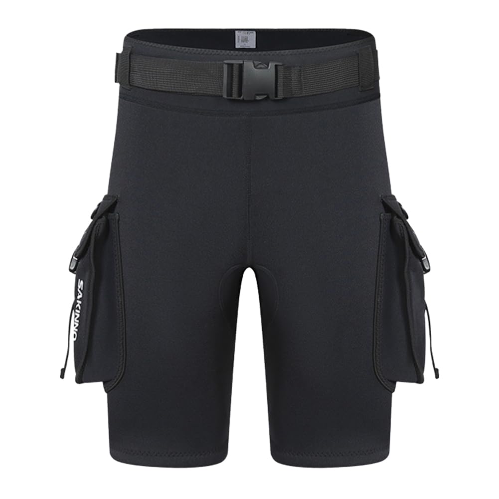 3mm Neopren Tech Shorts mit Taschen Unisex Cargo Shorts Halten Warm D-Ring Schnalle für Tauchen Ausrüstung Zubehör