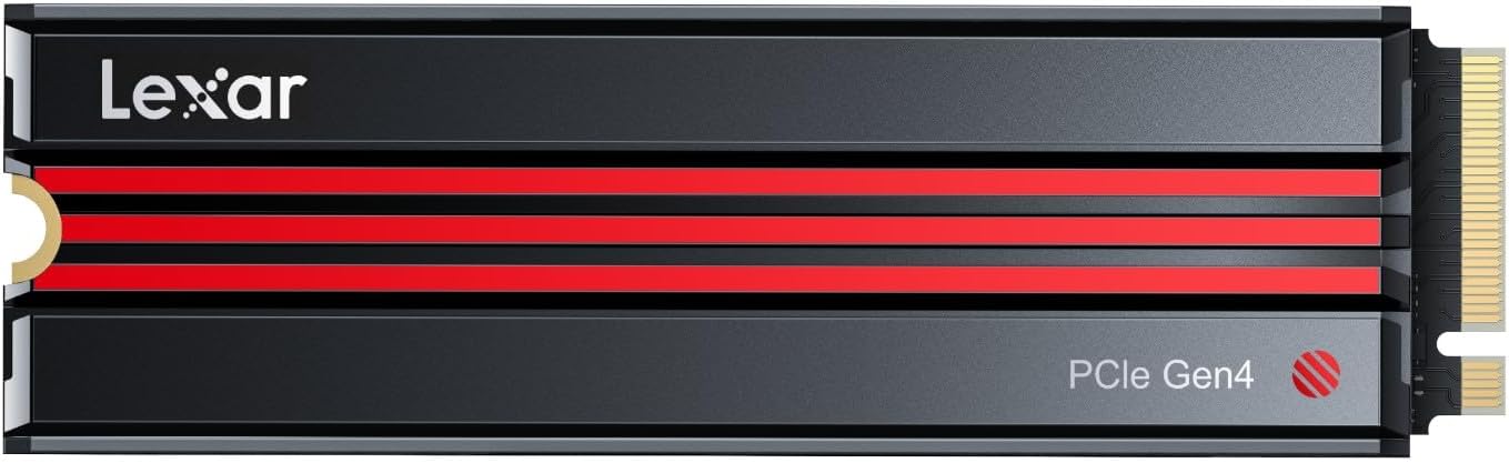 Lexar EQ790 4TB SSD with Heatsink, M.2 2280 PCIe Gen4x4 NVMe 1.4 Internal SSD, Up to 7,000MB/s Read, High-Performance Storage Internal Solid State Drive for PS5, PC, Laptop, Gamers