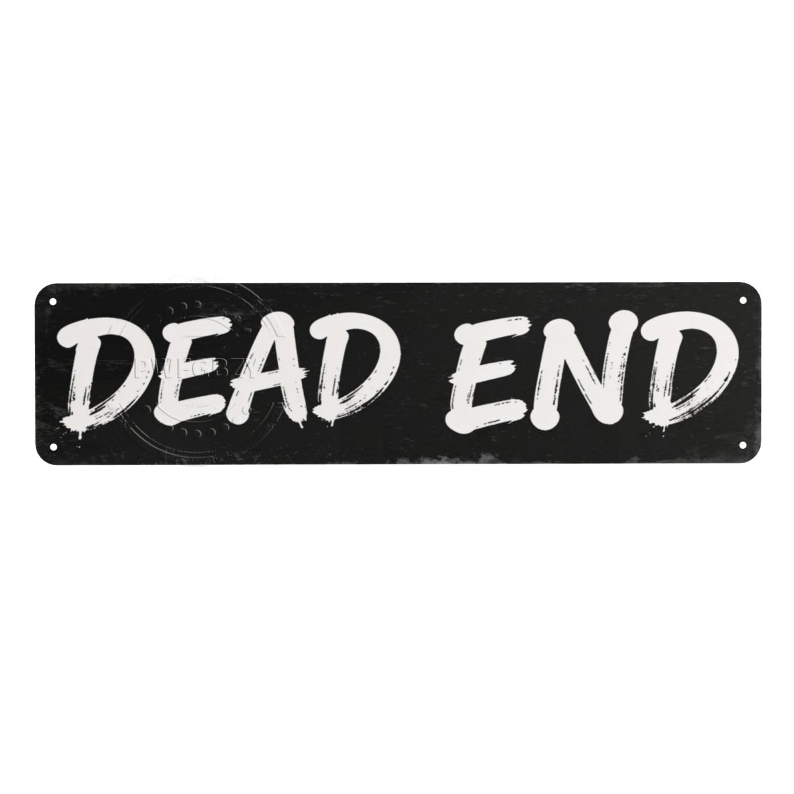 PWFGBZY Vintage Signs Dead End Sign Street Signs Retro Metal Sign for Home Bar Coffee Garden Bathroom Kitchen House Man Cave and Gothic Indoor Ourdoor Decor,Aluminium 4x16 Inch