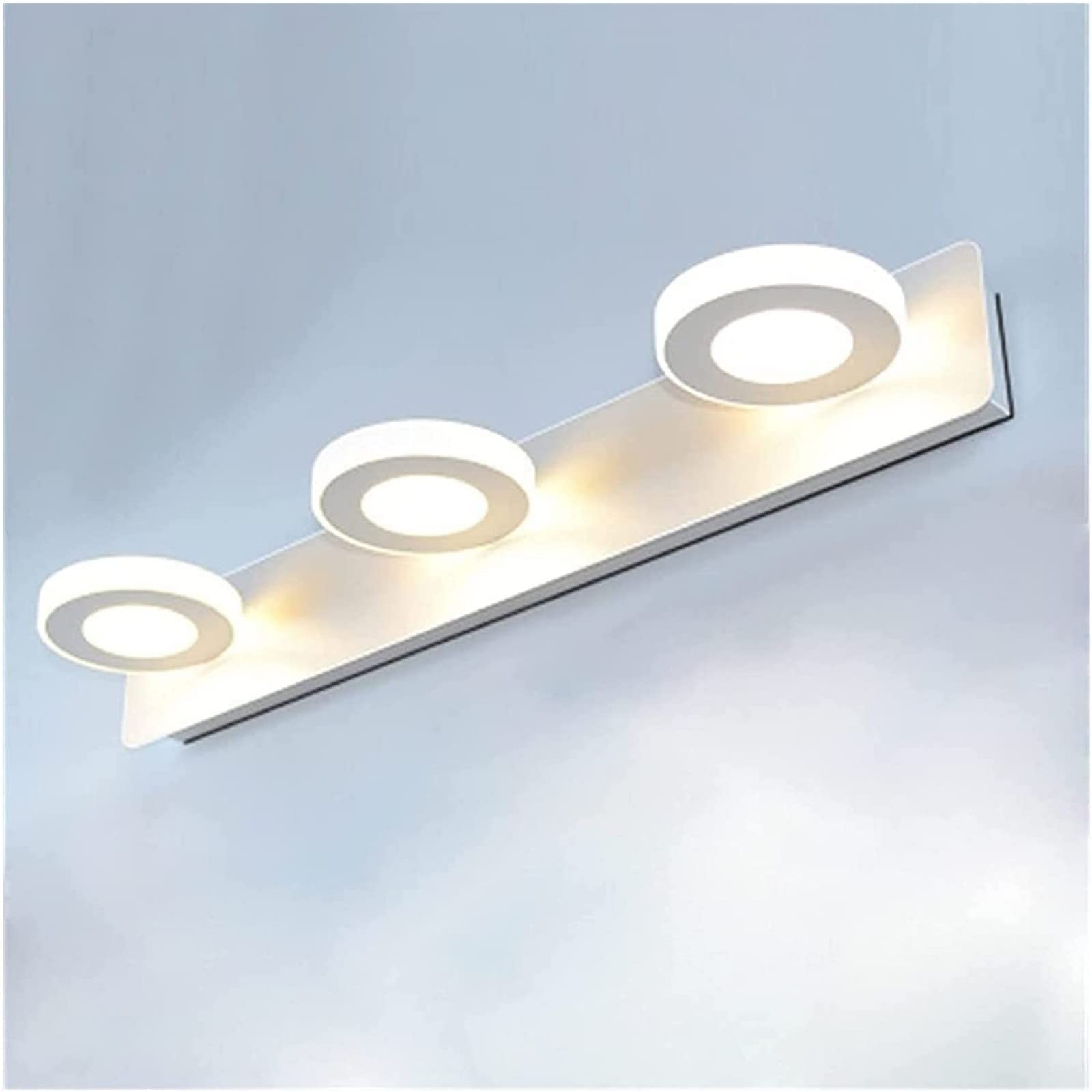 YTBHSHXZ wall Light， LED Bathroom Mirror Light 360 Adjustable IP44 3000K-6000K Wall Lamp(3 Lights Led 15w,3000K)