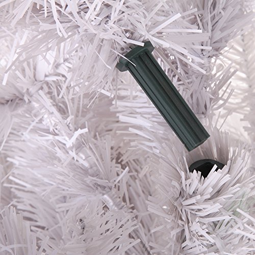 Homegear 6Ft Artificial White Christmas Tree Xmas Decoration #TOP6
