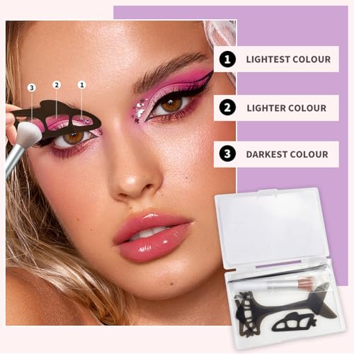 Eyeshadow Tool, Eye Makeup Aid, Eyeshadow Stencils for Eyes, Eyeliner Stencil for Women, Quick Makeup Template - Image 5