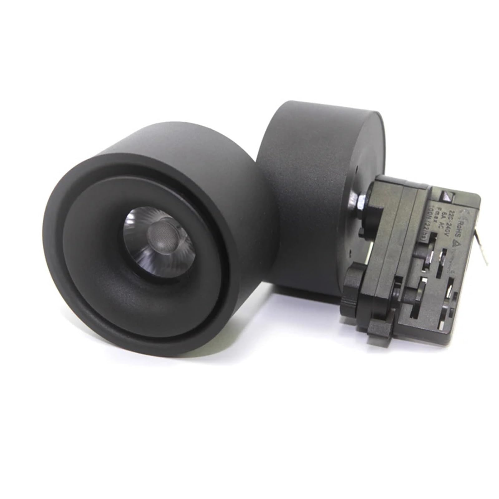 Faretti Led Soffitto,LED Track Light Faretto da incasso a soffitto con faretto a binario dimmerabile a 2/3 fili, monofase, 15 W, COB LED, AC110 V/220 V(15W a Body,DIMMABLE 4000K_2 WIRES 1 PHASE)