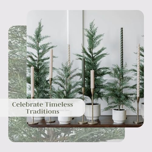 Holidaycollectionsetof1fauxcedartreespremiumartificialindoorcedartreestands36tallincremepotperfectchristmasdecoration  Urban Country Home Decor Holiday collection set of 1 faux cedar trees premium artificial indoor cedar tree stands 36 tall in creme potperfect christmas decoration  urban country home decor