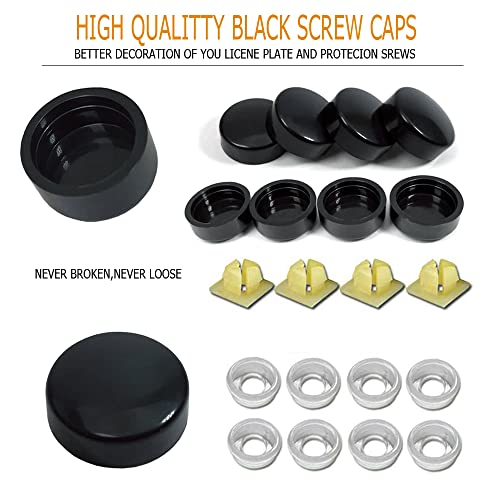 Anti Theft License Plate Screws, Tamper Resistant Licence Plate Kit, Rust Proof Stainless Steel Bolts Fasteners Kit For Cars Front Rear Frame Holder On All Cars #TOP3