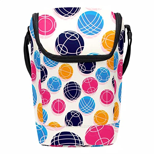 Lonchera grande Bocce Ball con correa ajustable para el hombro y gran capacidad 2