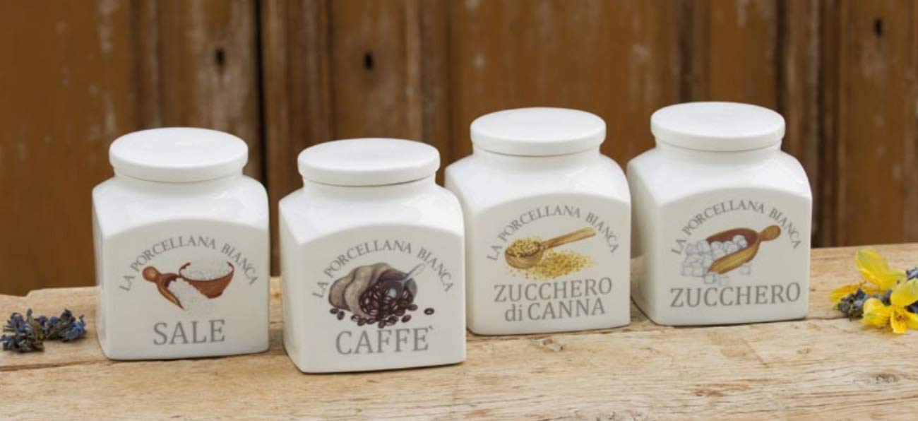 La Porcellana Bianca Teedose Aus Porzellan, 0,5l, Landhausstil – Mit Deckel & Geschenkbox