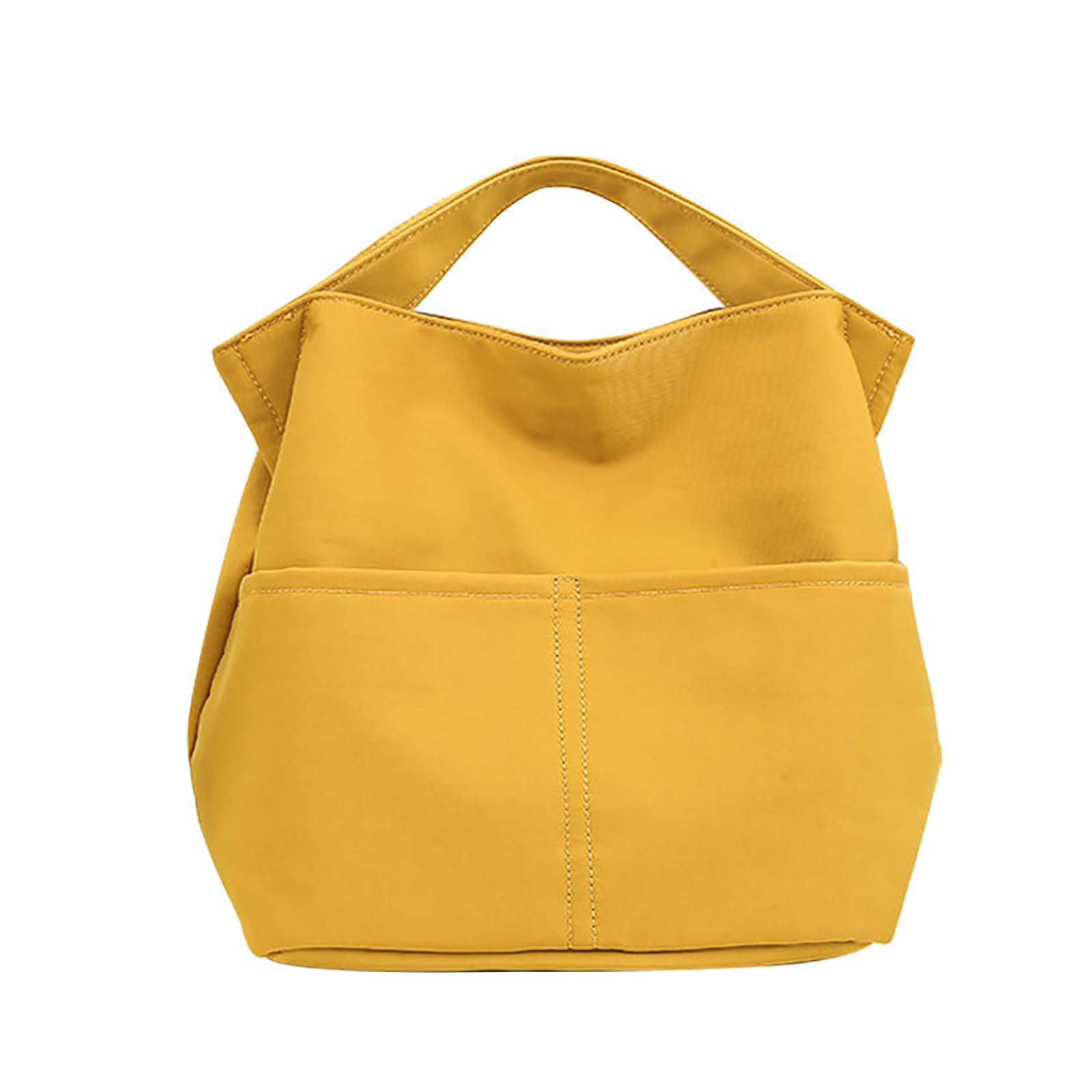 BININBOX Sac Isotherme Repas Lunch Bag Sac à déjeuner Bento Fraîcheur Sac Pique-Nique Voyage Portable et Chic (Jaune, Doublure Isotherme Amovible)