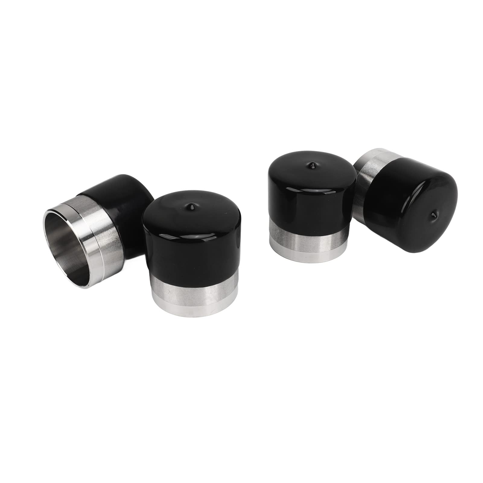 Akozon Premium 4 Pcs 1980 SS Trailer Hub Bearing Caps - Stainless Steel Wheel Bearing Protector - Wheel Center Dust Caps for Boats, Yachts, Trailers