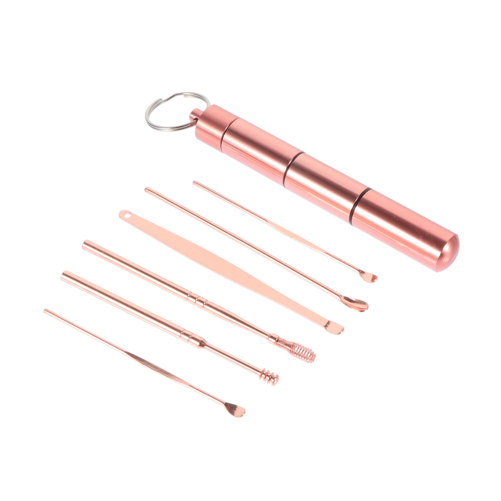 PartyKindom Stainless Steel Ear Spoon Ear Wax Pickers Portable Cleaning Spoons Kit Personal Care Tools