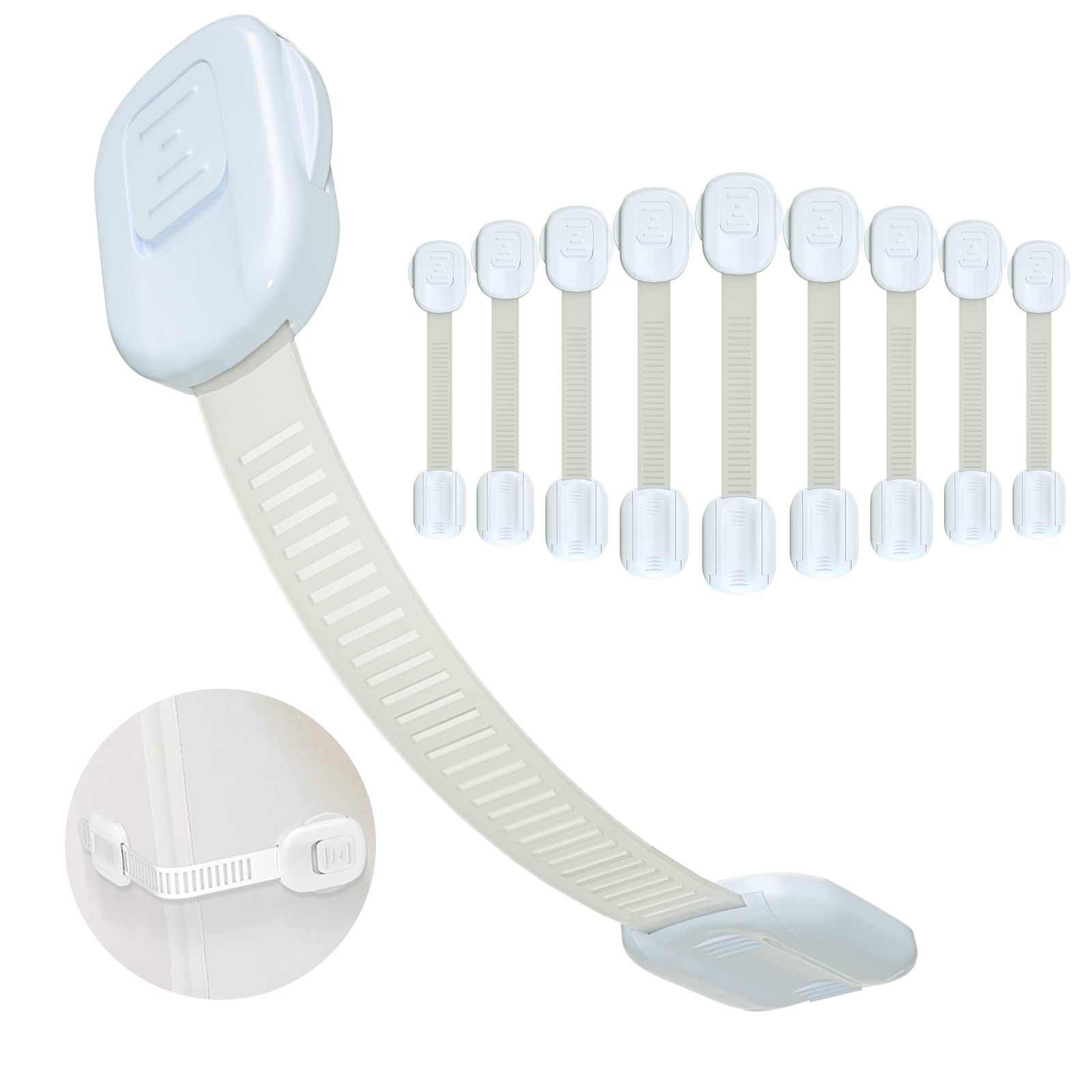 LOSODONA Child Cabinet Safety Locks For Toddlers (6 Pack
