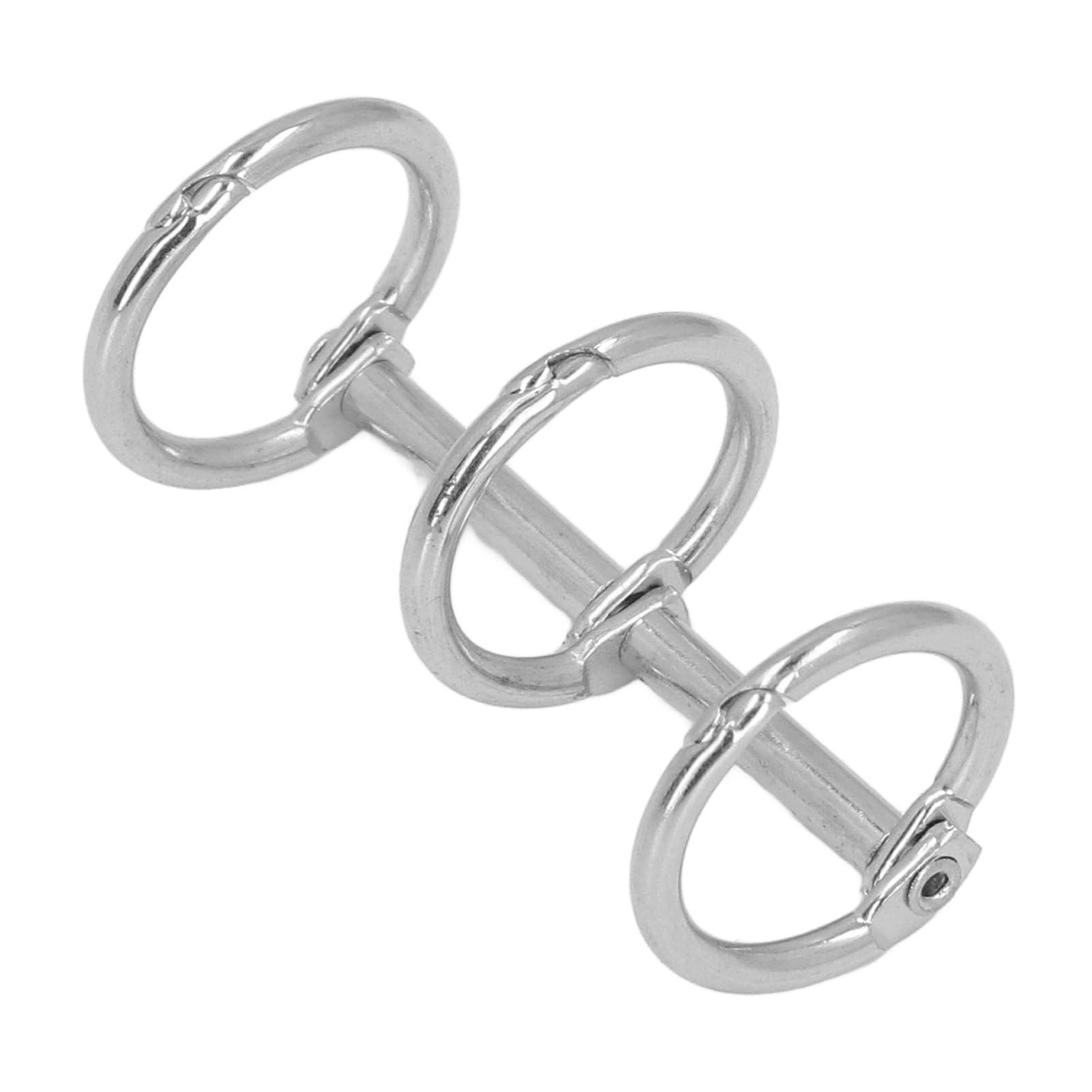 8 Stuks Herbruikbare Binder Ringen, 3 Gat Metalen Losbladige Bindmiddelen Boek Ringen Boek Notebook Ringen Voor Diy Reisdagboek Fotoalbum(Goud