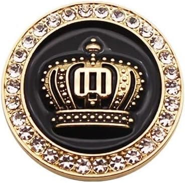 SOLDOUT Metal Badge Car Stickers Decals Personalized Decoration Auto Sticker 3D Diamond Crystal Look Women Crown (Gold)