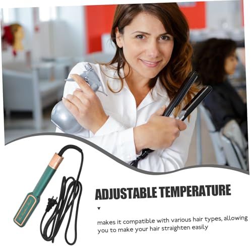 Plancha para el Cabello Portátil Baluue con Temperatura Ajustable, Ideal para Estilo Rápido en Casa o Viaje, Reduce el Frizz y las Puntas Abiertas, Color Verde miniatura 7