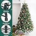Hemndic Christmas Tree Stand for 4-6 Ft Artificial Trees, Universal Replacement Christmas Tree Base, Metal Folding Xmas Tree Stand Fits Artificial Tree Under 1.37 Inch Poles