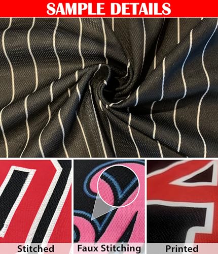 Camiseta de Béisbol Personalizada con Rayas y Nombre de Equipo para Mujer, Jóvenes, Hombres, Niños miniatura 5