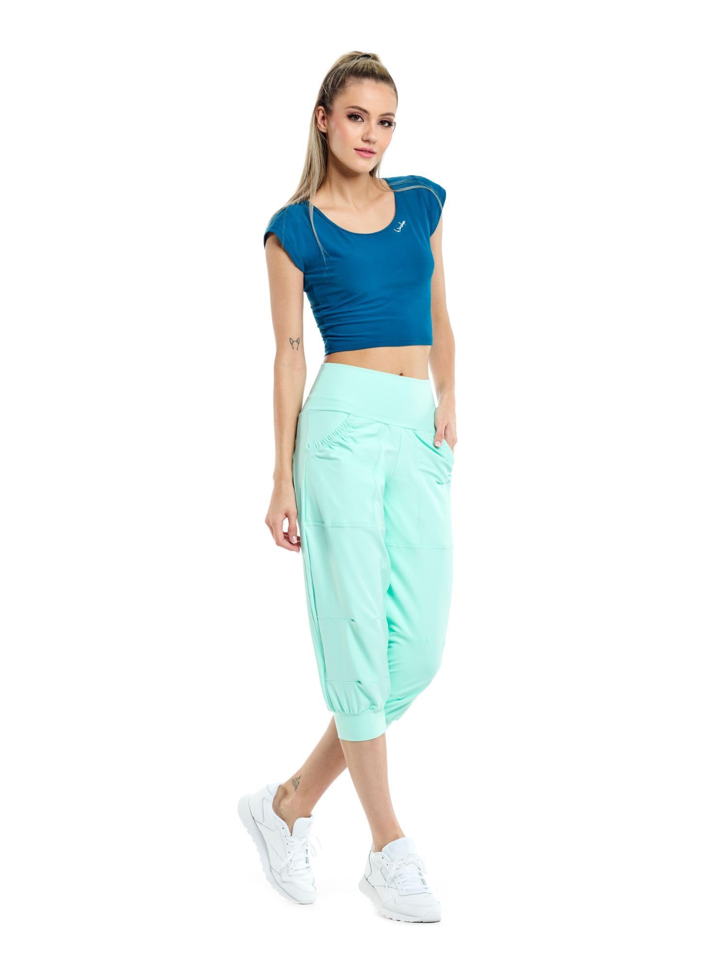 WINSHAPE - Functional Comfort ¾ Leisure Trousers Lei201c, Pantaloni Casual Donna