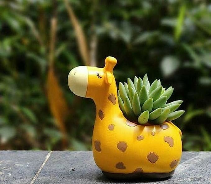 Resin Animal Giraffe Flower Pot Succulent Polyresin Planters for Garden Decor Item (Pack of 1, Multicolor) (B0CHMDX38D) Amazon Price History, Amazon Price Tracker