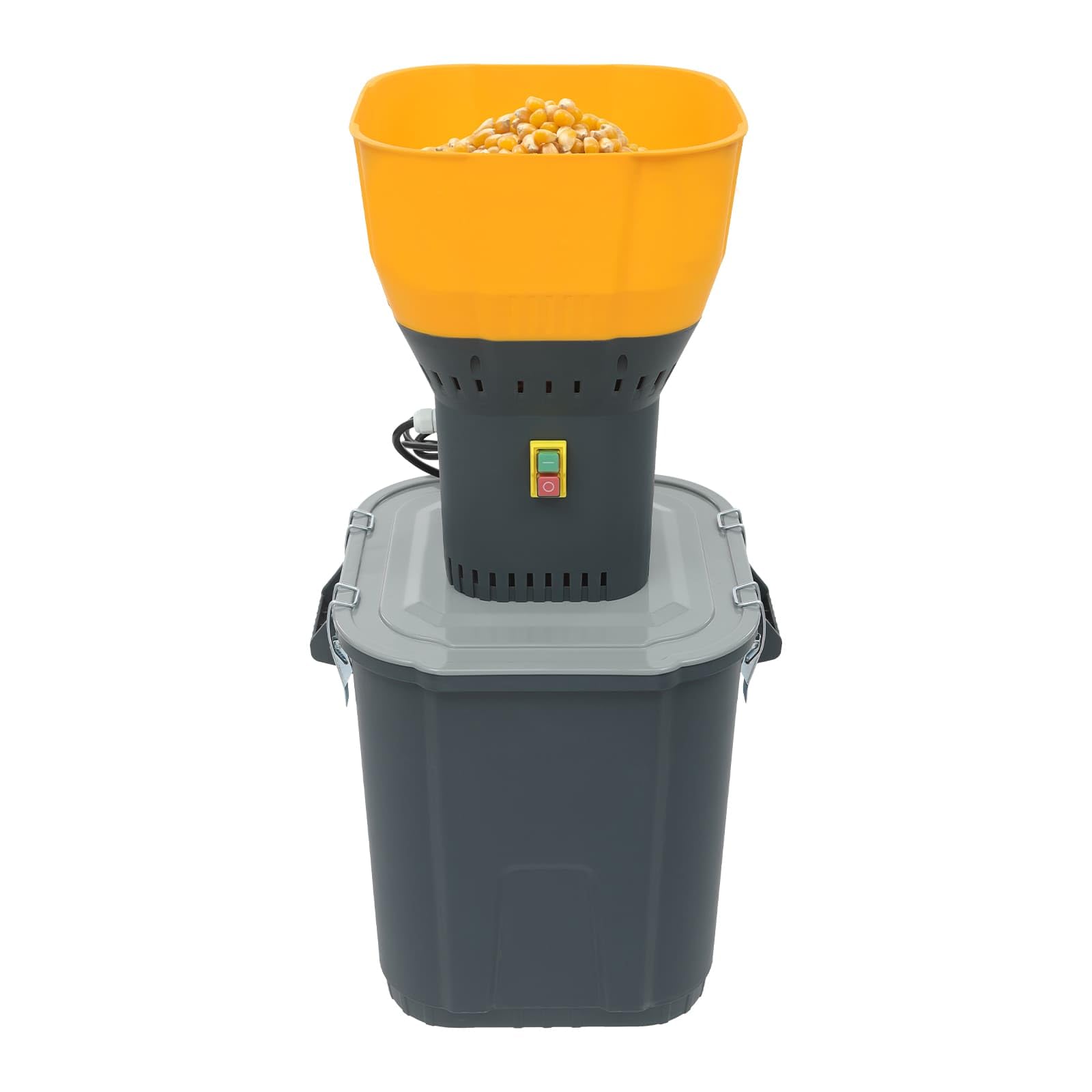 Moulin à Céréales Électrique Agricole 1300W, Réservoir 45L, avec 5 Tamis, 400 kg/H, pour Blé, Orge, Maïs, Épices