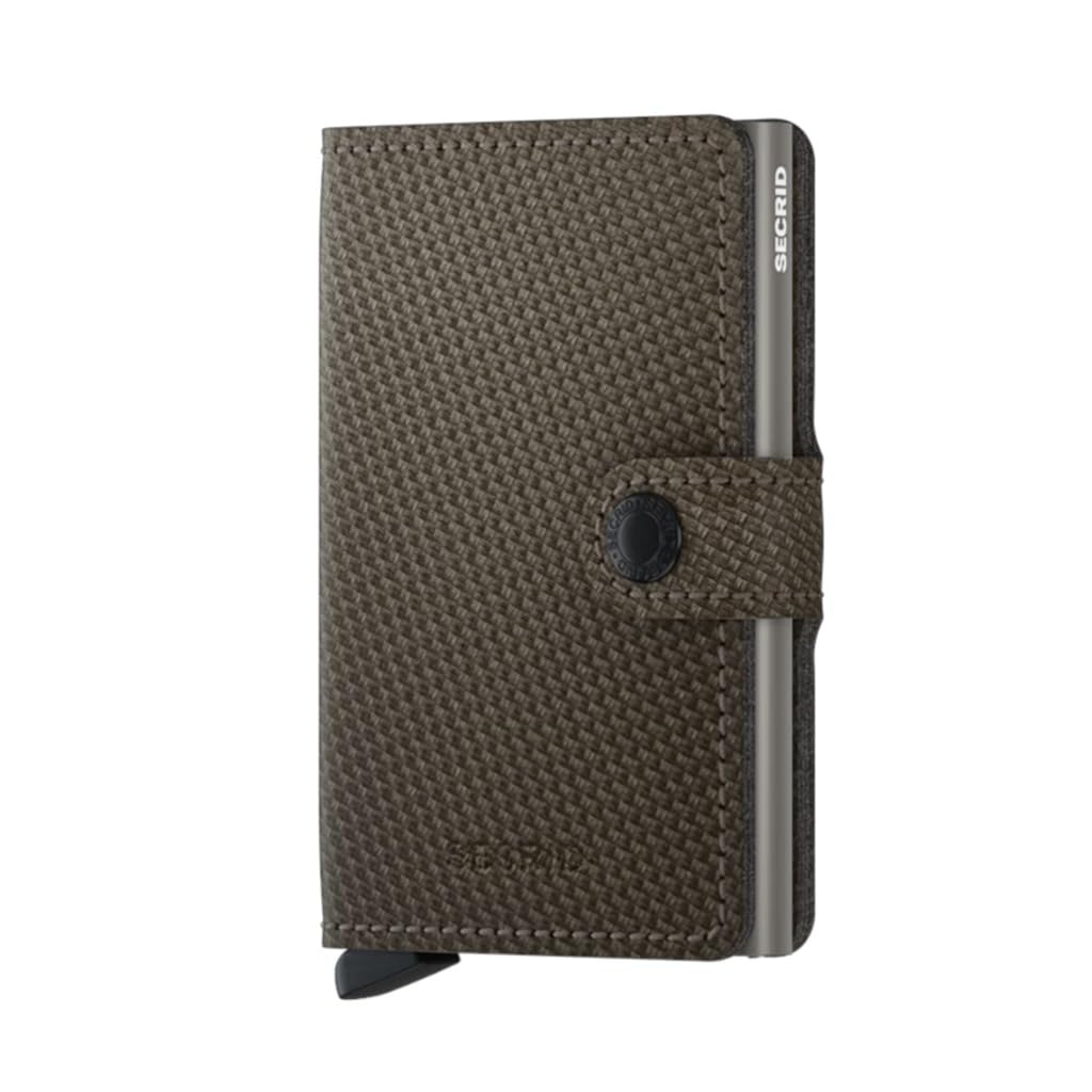 Secrid Unisex Adults’ Miniwallet Carbon Khaki Billfold, Talla única