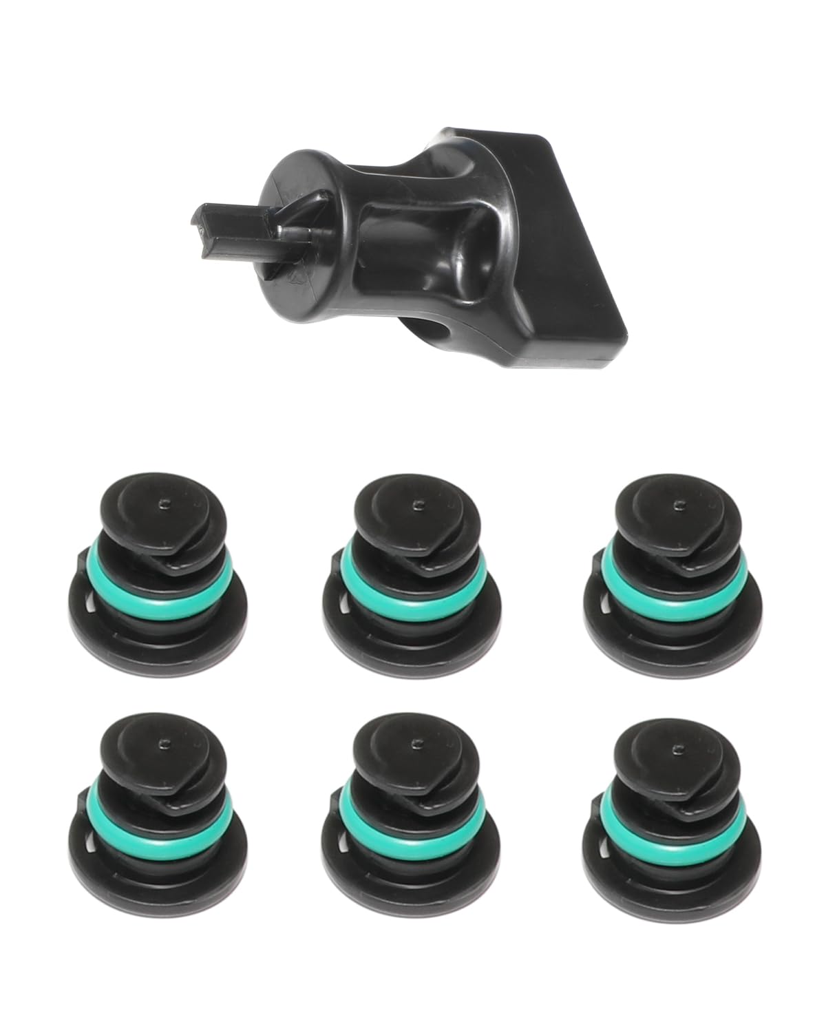 DPTOOL Oil Drain Plug No Leak 06L103801 6 pack with Oil Drain Plug Removal Tool compatible with Volkswagen 1.8L 2.0L Petrol replacement for Audi Golf Passat