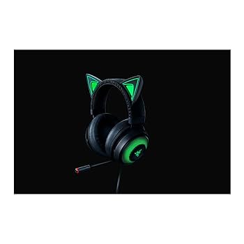 Fone de ouvido gamer Razer Kraken Kitty RGB, Classic Black