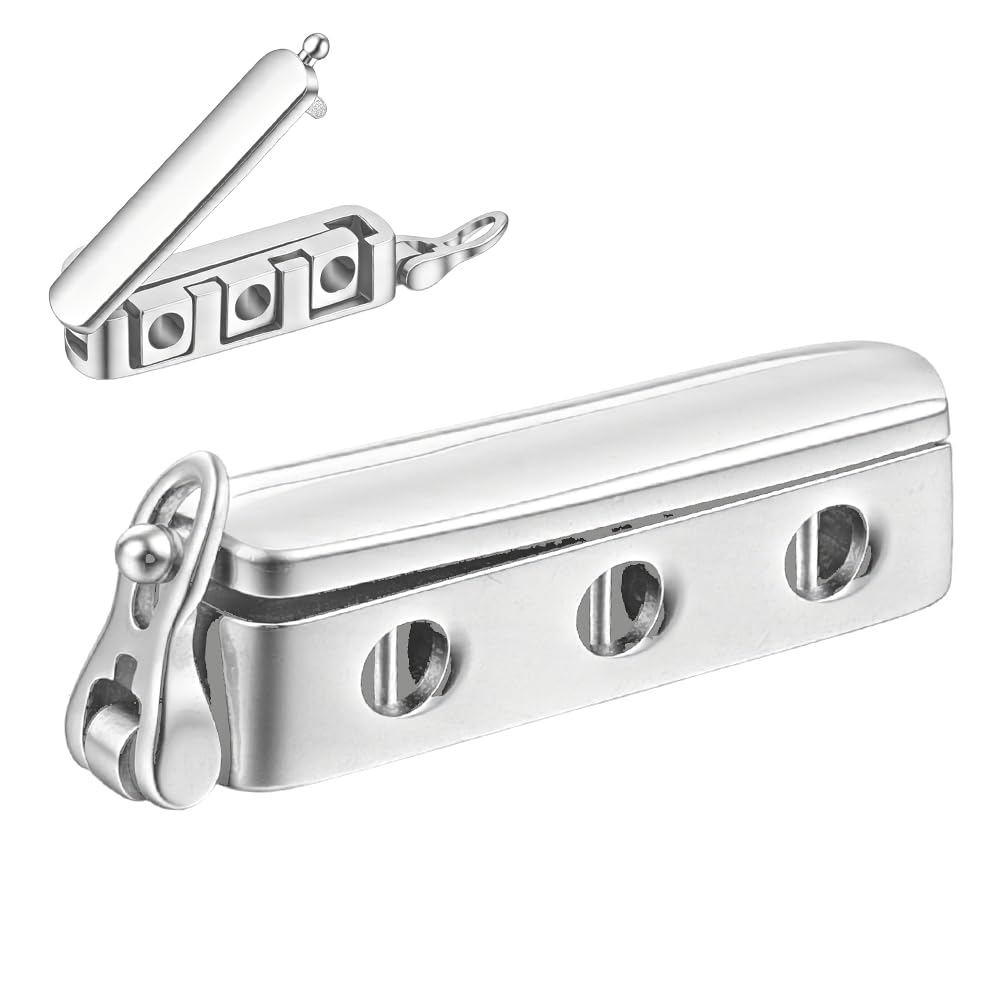 Argent 925 fermoir raccourcisseur de collier BENECREAT haut de gamme pour superposition chic